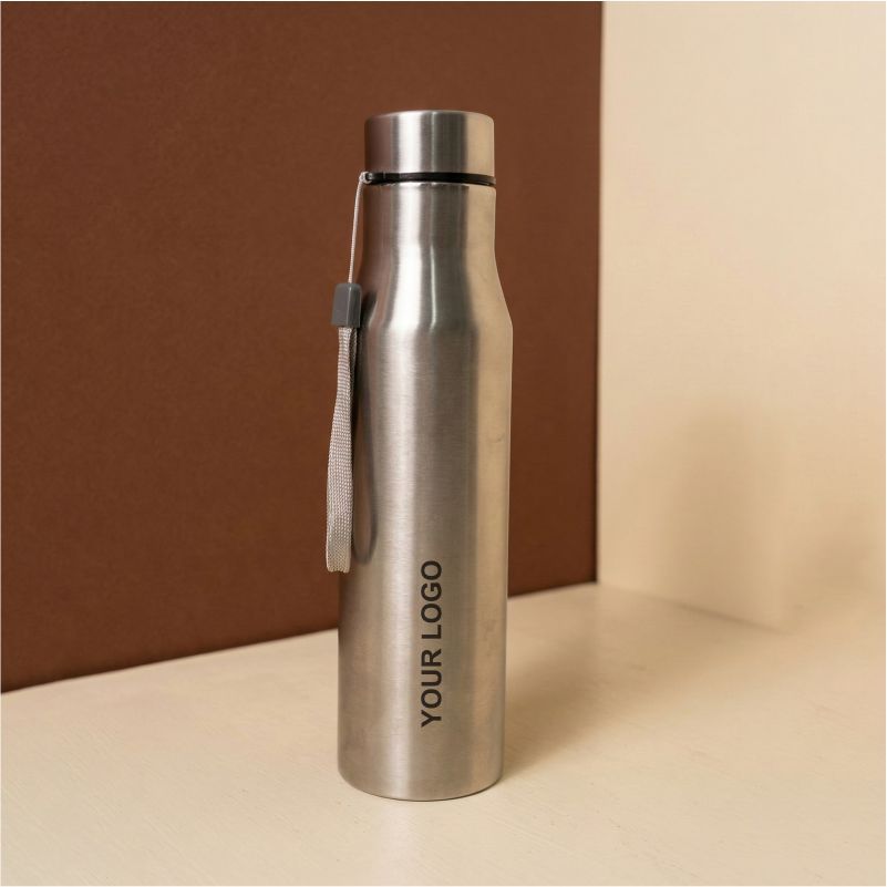 Stainless steel water bottle with cap for corporate gifting