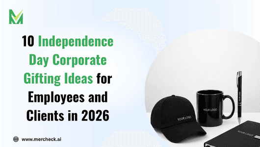 white and green gift box for Independence Day corporate gifts